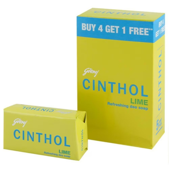 Cinthol Lime Refreshing Deo Soap 150 g  | Regular (Pack of 4)